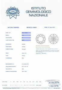 ANELLO SOLITARIO CON DIAMANTE  - Asta GIOIELLI - Associazione Nazionale - Case d'Asta italiane