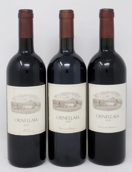 Ornellaia, Tenuta dell'Ornellaia, 3 bts  - Asta Vini da collezione - Associazione Nazionale - Case d'Asta italiane
