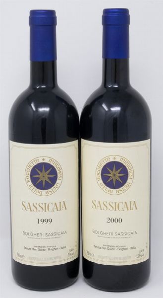 Sassicaia, Tenuta San Guido, 2 bts  - Asta Vini da collezione - Associazione Nazionale - Case d'Asta italiane
