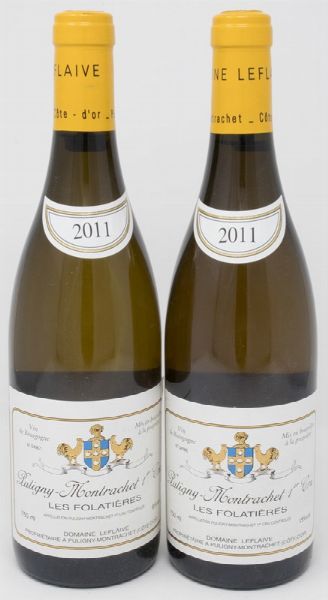 Puligny-Montrachet, Les Folatières, Domaine Leflaive, 2011, 2 bts  - Asta Vini da collezione - Associazione Nazionale - Case d'Asta italiane