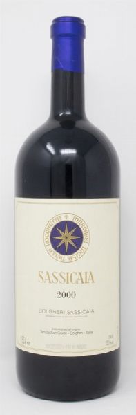 Sassicaia, Tenuta San Guido, 2000  - Asta Vini da collezione - Associazione Nazionale - Case d'Asta italiane