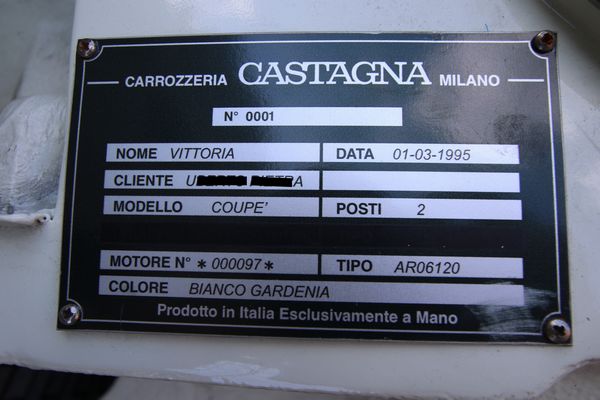 Castagna Alfa Romeo : Vittoria (Castagna)  - Asta Automobili e Motociclette - Associazione Nazionale - Case d'Asta italiane