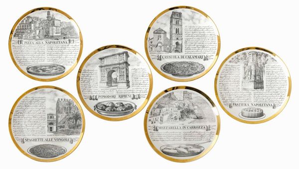 FORNASETTI PIERO : Piero Fornasetti (1913 - 1988) Milano, 1970 ca  - Asta Vetri e Ceramiche Italiane del '900 - Associazione Nazionale - Case d'Asta italiane