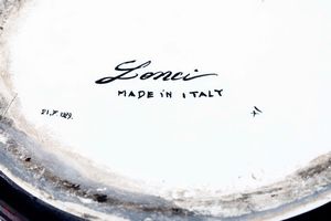 Sturani Mario : Vaso grafito contadini  - Asta Vetri e Ceramiche Italiane del '900 - Associazione Nazionale - Case d'Asta italiane