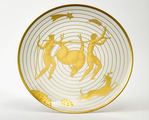 Ponti Gio : Venatoria  - Asta Vetri e Ceramiche Italiane del '900 - Associazione Nazionale - Case d'Asta italiane