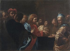 ARTISTA VENETO DEL XVII SECOLO - Gesù tra i discepoli.