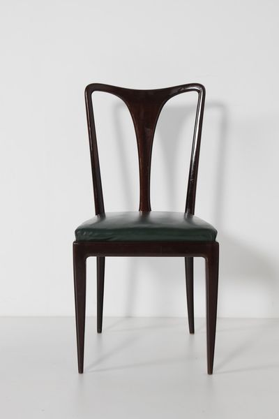 ULRICH GUGLIELMO (1904 - 1977) : attribuito. Sei sedie  - Asta ASTA 332 - DESIGN (online ) - Associazione Nazionale - Case d'Asta italiane
