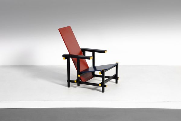 RIETVELD GERRIT THOMAS (1888 - 1964) : Red and Blue Chair per Cassina  - Asta ASTA 332 - DESIGN (online ) - Associazione Nazionale - Case d'Asta italiane