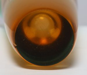 SEGUSO ARCHIMEDE (1909 - 1999) : Vaso in vetro sommerso sfumato dal verde allaranciato  - Asta ASTA 332 - DESIGN (online ) - Associazione Nazionale - Case d'Asta italiane
