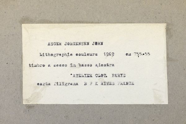 JORN ASGER (1914 - 1973) : Trop tot.  - Asta ASTA 333 - ARTE MODERNA E CONTEMPORANEA (online) - Associazione Nazionale - Case d'Asta italiane