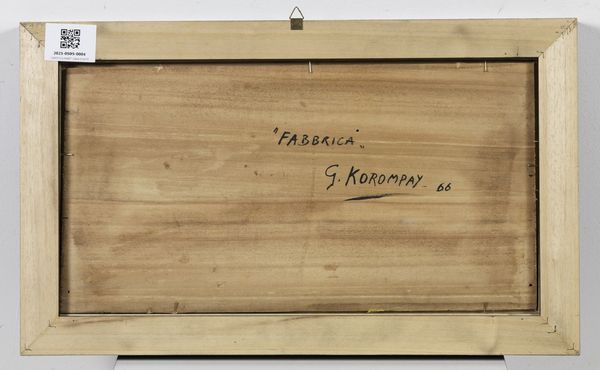 KOROMPAY GIOVANNI (1904 - 1988) : Fabbrica.  - Asta ASTA 333 - ARTE MODERNA E CONTEMPORANEA (online) - Associazione Nazionale - Case d'Asta italiane