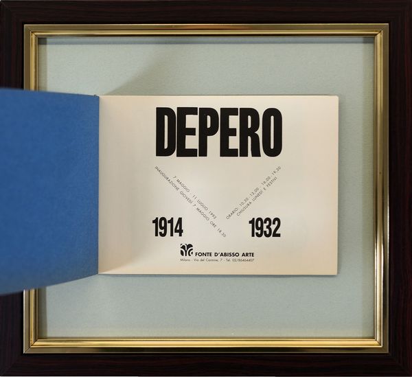 DEPERO FORTUNATO (1892 - 1960) : Depero futurista. Invito.  - Asta ASTA 333 - ARTE MODERNA E CONTEMPORANEA (online) - Associazione Nazionale - Case d'Asta italiane