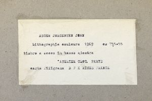 JORN ASGER (1914 - 1973) : Trop tot.  - Asta ASTA 333 - ARTE MODERNA E CONTEMPORANEA (online) - Associazione Nazionale - Case d'Asta italiane