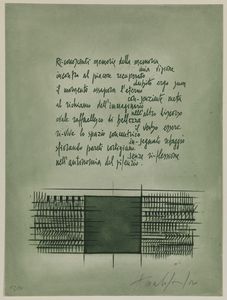 POMODORO ARNALDO (n. 1926) : Lotto composto da n.8 fogli.  - Asta ASTA 333 - ARTE MODERNA E CONTEMPORANEA (online) - Associazione Nazionale - Case d'Asta italiane