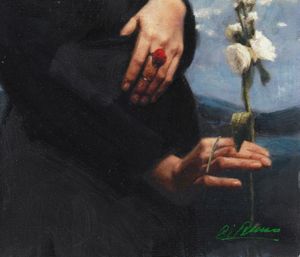 DI RENZO COSTANTINO (n. 1946) : Il fiore.  - Asta ASTA 333 - ARTE MODERNA E CONTEMPORANEA (online) - Associazione Nazionale - Case d'Asta italiane