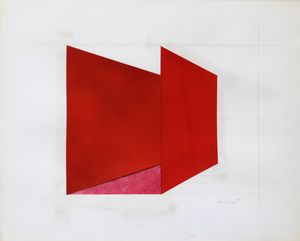 Rodolfo ARICO' (Milano 1930 - 2002 - ) - Prospettiva rossa