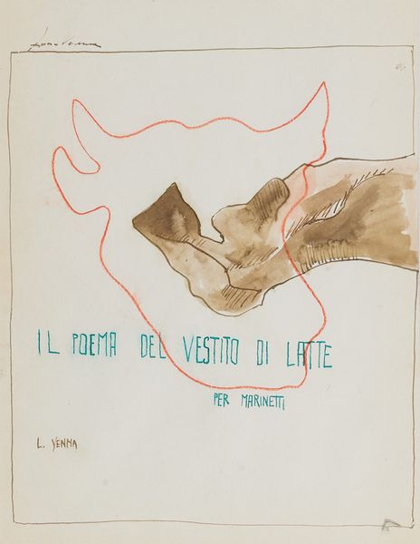 Lucio Venna : Il poema del vestito di latte per Marinetti  - Asta Arte Moderna e Contemporanea, '800 e'900 - Associazione Nazionale - Case d'Asta italiane