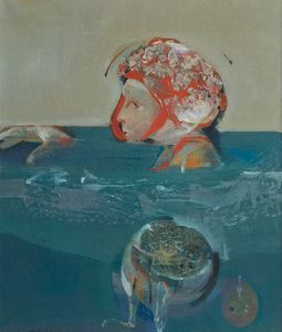 Giuseppe Martinelli - Ragazza con la cuffia e la medusa