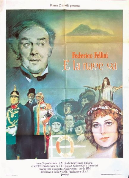 Anonimo : E LA NAVE VA di Federico Fellini  - Asta Manifesti | Cambi Time - Associazione Nazionale - Case d'Asta italiane