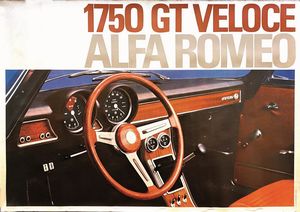 Anonimo : ALFA ROMEO 1750 / 1750 GT VELOCE  - Asta Manifesti | Cambi Time - Associazione Nazionale - Case d'Asta italiane