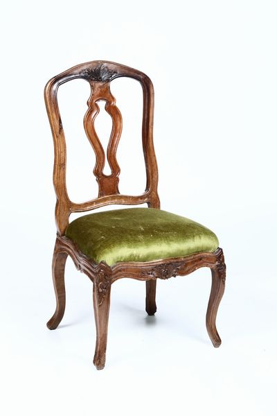 Sedia in legno intagliato, XIX secolo  - Asta Arredi | Cambi Time - Associazione Nazionale - Case d'Asta italiane