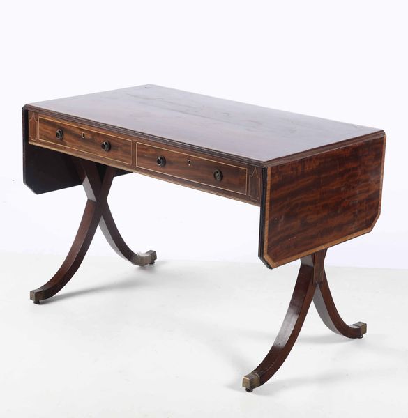 Tavolo in legno a bandelle, Inghilterra XX secolo  - Asta Arredi | Cambi Time - Associazione Nazionale - Case d'Asta italiane