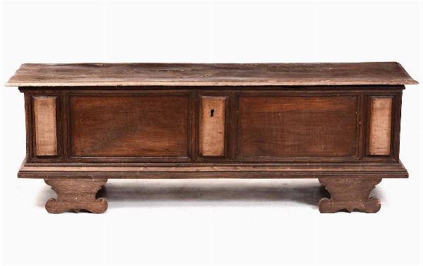 Cassapanca rustica in legno, Toscana XVIII secolo  - Asta Arredi | Cambi Time - Associazione Nazionale - Case d'Asta italiane