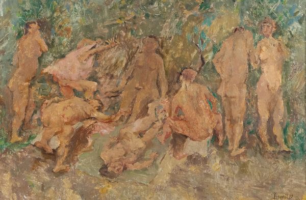 FAUSTO PIRANDELLO : Nudi nel bosco  - Asta Arte Moderna e Contemporanea - Associazione Nazionale - Case d'Asta italiane