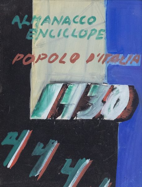 Mario Sironi : Popolo d'Italia  - Asta Arte Moderna e Contemporanea - Associazione Nazionale - Case d'Asta italiane