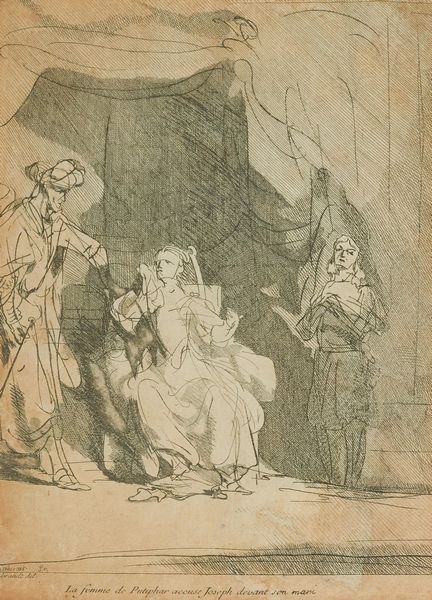 van Rijn Rembrandt : La femme de Putiphar accuse Joseph devant son mari  - Asta Arte Moderna e Contemporanea - Associazione Nazionale - Case d'Asta italiane