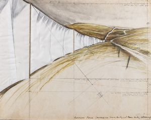 Christo - Running Fence (Project for Sonoma County and Marina County, California)