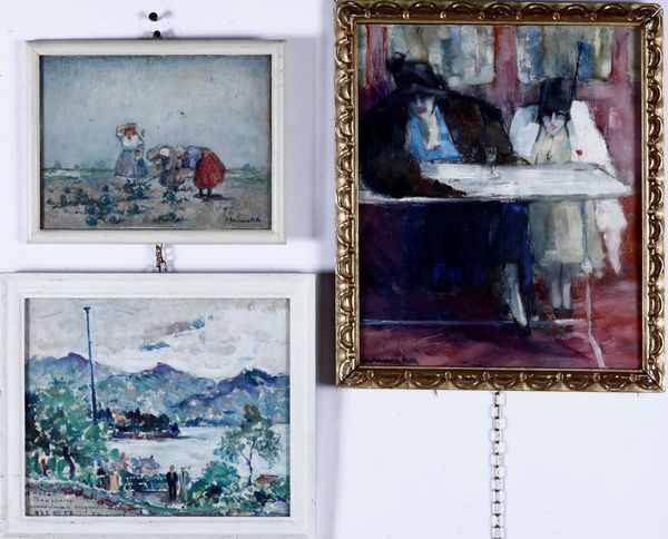 Lotto di dipinti tra cui M. Mika, Zanescka  - Asta Da una collezione genovese | Cambi Time - Associazione Nazionale - Case d'Asta italiane