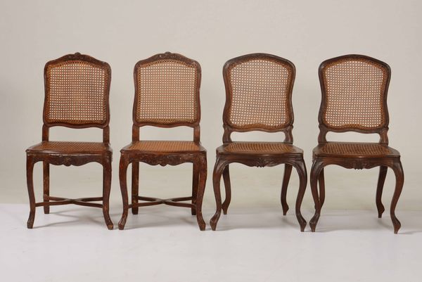 Due coppie di sedie in stile Luigi XV  - Asta Da una collezione genovese | Cambi Time - Associazione Nazionale - Case d'Asta italiane