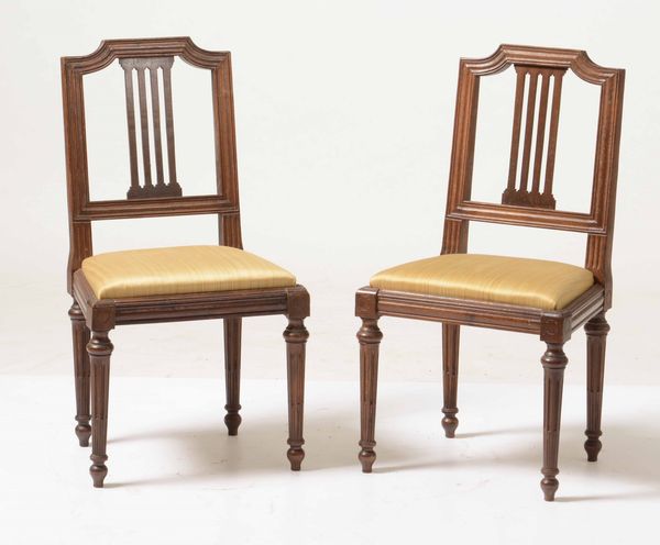 Coppia di sedie in stile Luigi XVI  - Asta Da una collezione genovese | Cambi Time - Associazione Nazionale - Case d'Asta italiane