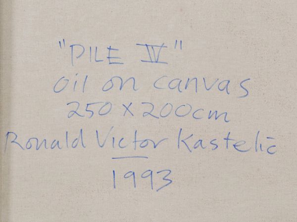 Ronald Victor Kastelic : Pile IV  - Asta Arte Moderna e Contemporanea | Cambi Time - Associazione Nazionale - Case d'Asta italiane