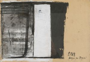 Piero Pizzi Cannella : Disegno per Tunisi  - Asta Arte Moderna e Contemporanea | Cambi Time - Associazione Nazionale - Case d'Asta italiane