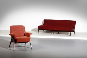FRATTINI GIANFRANCO (1926 - 2004) - attribuito. Poltrona e divano