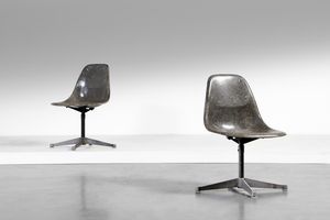 EAMES CHARLES & RAY (1907 - 1978) - Coppia di sedie PSCC