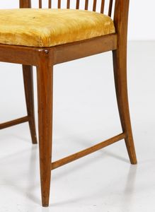 BUFFA PAOLO (1903 - 1970) : Dieci sedie realizzate a Milano da Mario Quarti  - Asta ASTA 338 - DESIGN (online) - Associazione Nazionale - Case d'Asta italiane