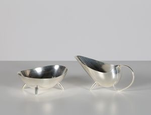 WMF : Set in argento, lattiera e zuccheriera  - Asta ASTA 338 - DESIGN (online) - Associazione Nazionale - Case d'Asta italiane