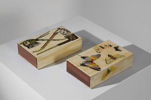 FORNASETTI PIERO (1913 - 1988) - Coppia di scatole