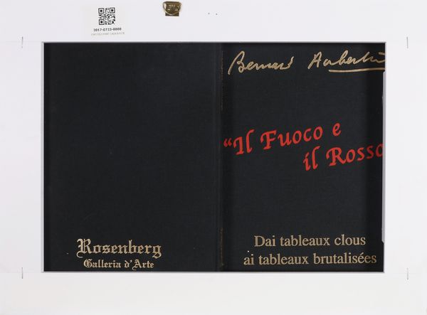 AUBERTIN BERNARD (1934 - 2015) : Il fuoco e il rosso.  - Asta 225 MODERN & CONTEMPORARY - Associazione Nazionale - Case d'Asta italiane