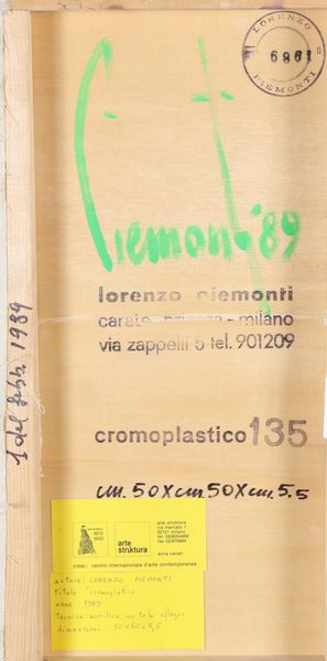 PIEMONTI LORENZO (n. 1935) : Cromoplastico 135.  - Asta 225 MODERN & CONTEMPORARY - Associazione Nazionale - Case d'Asta italiane