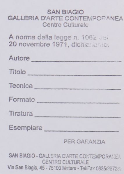 SCIALOJA TOTI (1914 - 1998) : Cartella composta da due grafiche.  - Asta 225 MODERN & CONTEMPORARY - Associazione Nazionale - Case d'Asta italiane