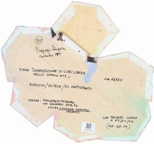 ZANGARA PIERGIORGIO (n. 1943) : Composizione di cubi libera nello spazio n.1.  - Asta 225 MODERN & CONTEMPORARY - Associazione Nazionale - Case d'Asta italiane