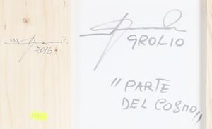 AMADIO GIUSEPPE (n. 1944) : Grolio. Parte del cosmo.  - Asta 225 MODERN & CONTEMPORARY - Associazione Nazionale - Case d'Asta italiane