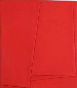 BERLINGERI CESARE (n. 1948) : Rosso di cadmio piegato.  - Asta 225 MODERN & CONTEMPORARY - Associazione Nazionale - Case d'Asta italiane