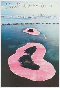 CHRISTO' (n. 1935) & JEANNE-CLAUDE (1935 - 2009) - Surrounded Island, Biscayne Bay.