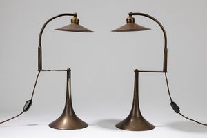 MANIFATTURA FRANCESE - Coppia di lampade da tavolo