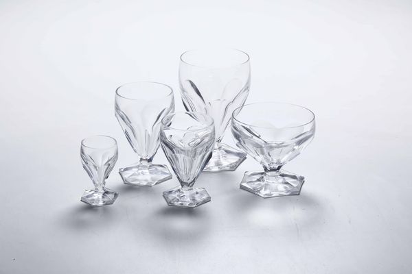Servizio di bicchieri del XX secolo  - Asta Ceramiche e Arredo per la Tavola | Cambi Time - Associazione Nazionale - Case d'Asta italiane